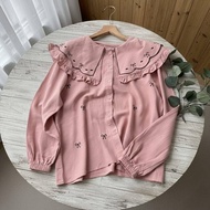 KEMEJA Shirt Rumi Ribbon Shirt, Modern Korean Style