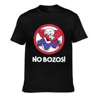 Casual Printed No Bozos Bladeless Clowns Slip Clown Evh Punk Sign Decal Men'Tee Cotton T-Shirt