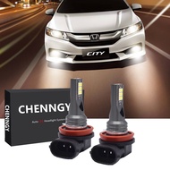 หลอดไฟตัดหมอก LED H11 DRL สีขาวสว่าง สําหรับ Honda City 2014-2019 2 ชิ้น