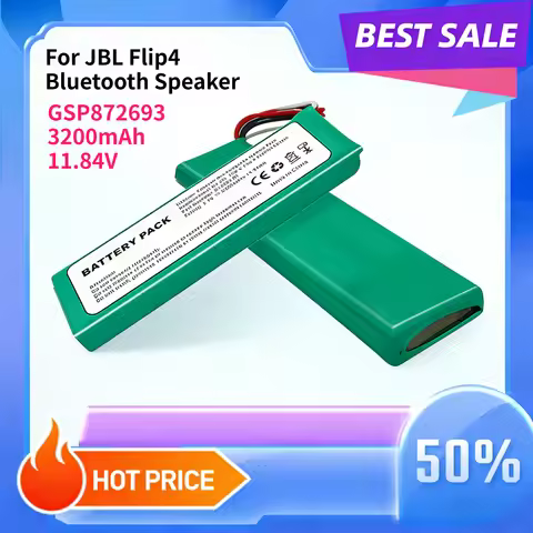 High quality 3200mAh For JBL Flip4 Kaleidoscope Bluetooth Speaker 4th Gen Battery GSP872693 01 Circu