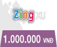 Thẻ Game Zing 1.000.000 VNĐ& PHÍ CHUYỂN