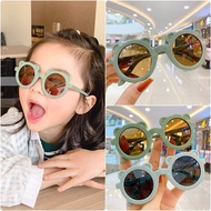 Children's cartoon bear  sunglasses cute Morandi summer baby toy glasses