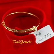 REAL 916/22K Gold Bangle Bracelet | Gelang Tangan Emas 916 Tulen 独特916黄金手镯  *VAL JEWELS* VB0028