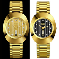 RADO Diastar Original นาฬิกาข้อมือ Quartz รุ่น R12304303(หน้าทอง) / R12304313(หน้าดำ) (พลอย 11 เม็ด, 35.1 mm.)