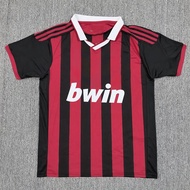 Football Jersey Retro 09-10AC Home Short-Sleeved Football Jersey Jersey S-2XL