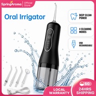 [SG] Electric Water Flosser Cordless Oral Irrigator 4 Modes 4 Jet Tips Portable Floss Water Flosser 