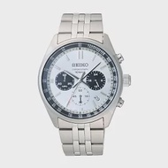 SEIKO 巔峰極速三眼計時腕錶-銀