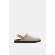 Men's leather Sandal with back strap PB (P U L L & B E A R) ecru color