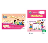 Sách - DTPbooks - Combo Tiếng anh 1 I-learn smart start Students cards + notebook