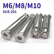 [HJC-GY] Expansion Anchor Bolt  | 201 Stainless Steel Sleeve Anchor Wall Plug M6/M8/M10