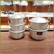 ❃ ▥ ☋ Kaldero Ordinary Body Double Handle Aluminum 6 different sizes thick built Pares Kaldero