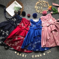BST 1yr - 6Yr  Baby Girl Dresses Gown Lace Layer Princess Dress Baju Budak Perempuan Gaun Budak free