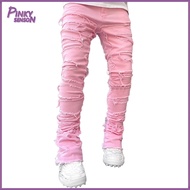 Yoewre Men Trendy Jeans Soft Denim Jeans for Men Stretch Patchwork Mens Jeans for Everyday Comfort P