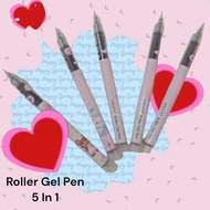 Kreati Roller Gel Pen 5 In 1 Black