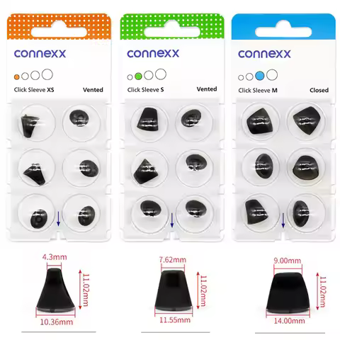 Signia/Connexx/ Sleeve Click Domes For Siemens/Rexton/Signia/VIBE CIC, ITC & RIC Hearing Aid (Closed
