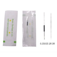 0.35*35mm 1RL&3RL Sterilized disposable tattoo needle suitable for embroidery machine eyebrow/lips/e