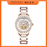 Buzz  Germany Jam  Tangan Wanita Ladies Stainless Steel Automatic Watch BZ-L3014