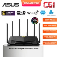 Asus TUF Gaming AX6000 Dual Band WiFi 6 Aura RGB Lighting AiProtection Pro Aimesh Extendable Gaming 