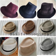 Garry Fedora Hat, imported fedora Hat made of canvas and Corduroy, men's Hat
