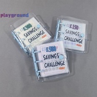 [playground] Savings Challenge Book Saving £1000 Money Binder Portable Money Book Saving Loose-leaf 