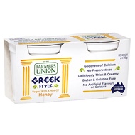 Farmers Union Australian Greek Style Yogurt With A Hint of Honey 2 x 140g