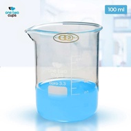 One Two Cups Multifunctional Borosilicate Glass Chemical Lab Measuring Cup - GG-17