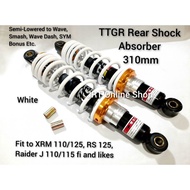 TTGR Rear Shock Absorber 310mm White