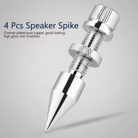 speaker spike feet Speaker Spike Isolation Spikes Stand Foot HiFi Speaker Shockproof Cone Base Pads 