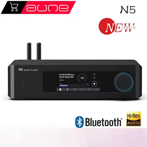 AUNE N5 Digital Audio Music Player Streaming Network DSD512 PCM 32bit 768kHz ESS9039Q2M Chip WIFI Bl