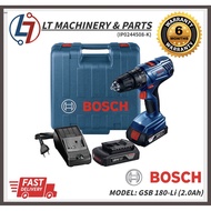 [100% Original] BOSCH GSB 180-Li Cordless Impact Drill (2.0Ah) Mesin Drill