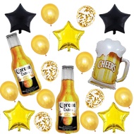 21pcs Corona Beer Mug Themed Party Supplies, Birthday Party Balloon Decorations, Corona Beer Aluminu