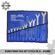 8-24mm Ring Spanner / Multipurpose Ring Spanner Set 11 Pcs / Ring Spanner Key