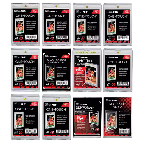 Ultra Pro TCG UV ONE-TOUCH Magnetic Holder 35/55/75/100/130/180/200/260 Rookie Black Frame Card Prot