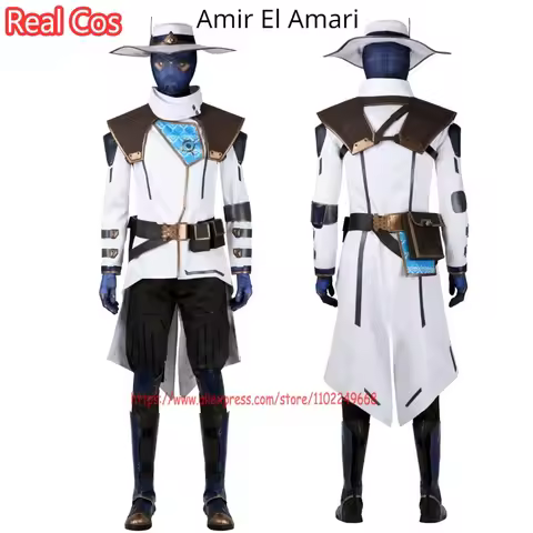 [Customized] Game Cypher Valorant Cosplay Costume Hat Coat Pants Accessories Outfit Full Set Hallowe