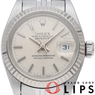 勞力士 Datejust 女士腕錶 69174(N)，附錶盒、保固卡，18K 白金/不鏽鋼材質，銀色，拋光，1991 年款，成色極佳 [二手]