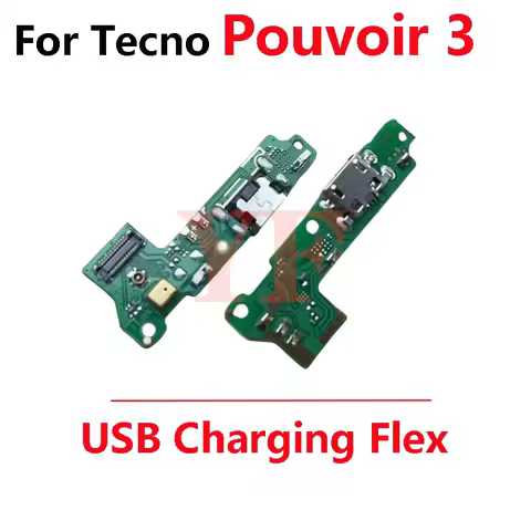 For Tecno Pouvoir 3 4 Pro LC7 POP L9 Plus Phantom 8 1S LC8 F4 KB8 i5 USB Charging Port Dock Connecto