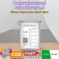 Beaker glass 150ml glass measuring cup 150ml