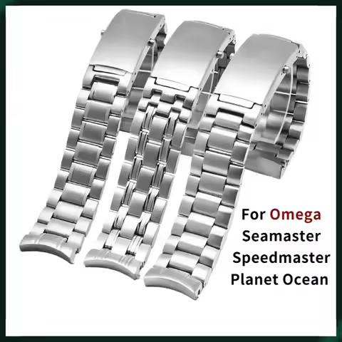 Replacement Stainless Steel Bracelet for Omega Seamaster/Speedmaster/Planet Ocean | 18mm/20mm/22mm S