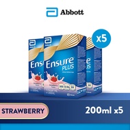 [Bundle of 5] Ensure Plus - Strawberry 200ml