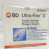 BD Ultra Fine 0.5ml Syringe 100s
