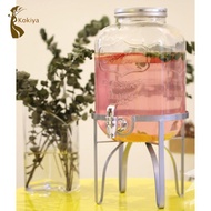 [kokiya] 4L & 5L & 8L Iron Drink Juice Beverage Dispenser Metal Stand Organizer Gallon  bar Uses