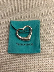 Tiffany&amp;Co. Elsa Peretti Open Heart 鏤空心形純銀胸針