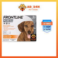 1 Hộp/3 tuýp - FRONTLINE PLUS -Nhỏ gáy sạch ve rận bọ chét (trứng ấu trùng con trưởng thành)_Shop__2