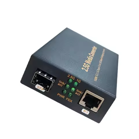 2.5G SFP Fiber media converter Ethernet Media Converter, 2.5G, RJ45, SFP + Media Converter With Powe