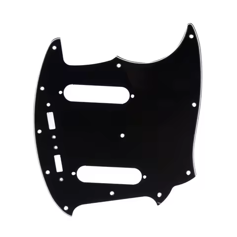 Musiclily Pro 12-Hole Guitar Pickguard for Fender American Mustang