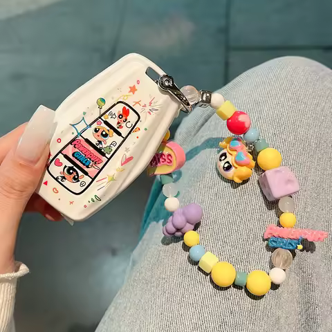 New Cartoon Printed Car Key Cover Compatible with Geely Emgrand, Xingrui, Boyue L, Xingyue L, Binyue
