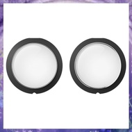 (Y W Z H)1Pair Camera Accessories Black & Transparent Lens Guards Protector Panoramic Lens Protector