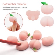 Funny Peach Butt Squeeze Toys Mini Peach Fidget Toy Squishy Tool Stress Relief Soft Novelty F1E1