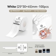 Jewelry printing labels used for NIIMBOT B1,B21,B21Pro,B31,B3S machines