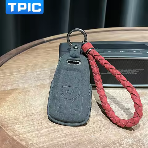 Alcantara Car Key Case Cover Shell For Audi A1 A3 8P 8Y A4 A5 A6 C7 A7 S3 S7 S8 R8 Q2 Q3 Q5 Q7 Q8 SQ